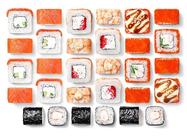 Лосось и креветка