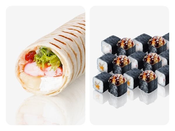 Донер с креветками + Запечённый капибокс