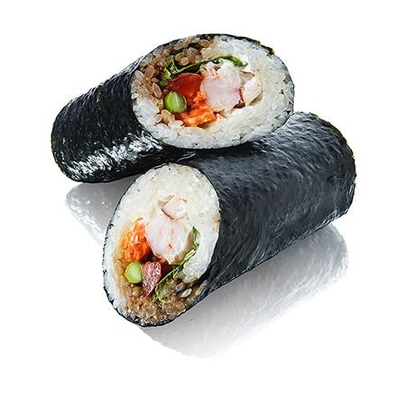 Суширрито с цыплёнком и креветками